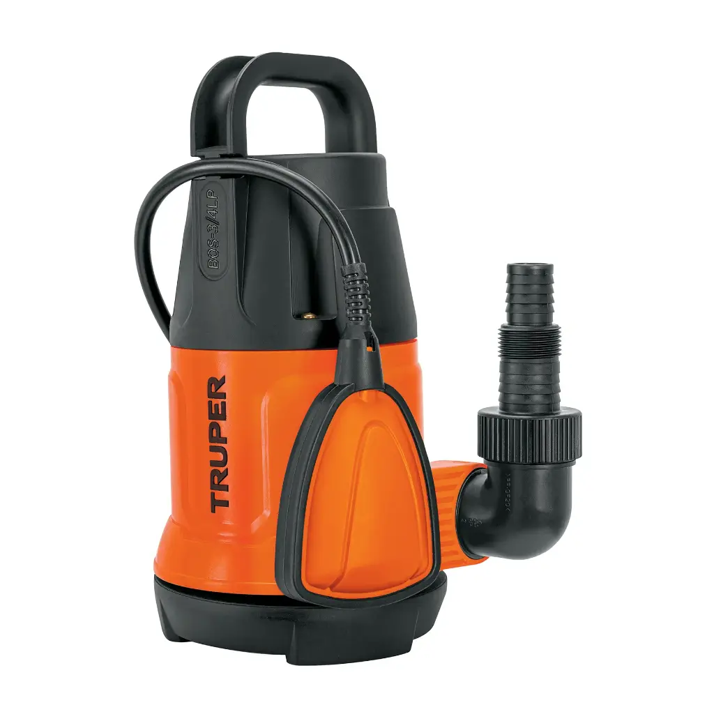 BOMBA SUMERGIBLE (3/4 HP) (1") "AGUA LIMPIA" (TRUPER)